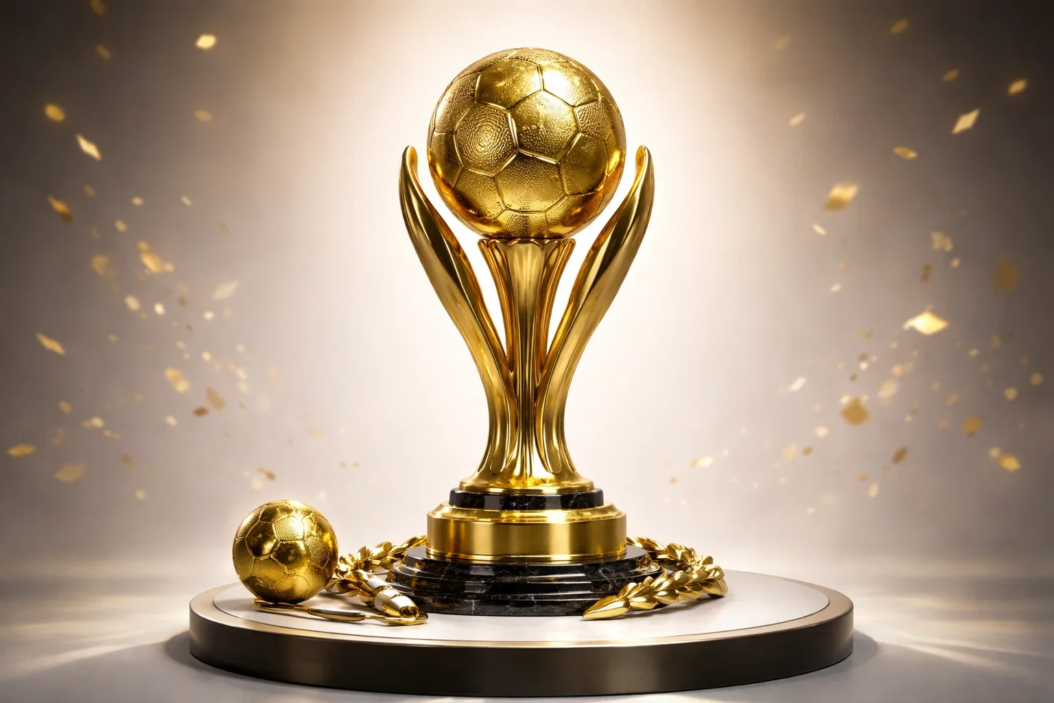 Goldener Pokal für Handball Turniersieg